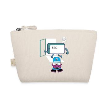 Escape Key Hero Retro Gamer Keycap - Organic Pouch - nature - Front