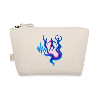 Soundwave Energy Flow Dance Design - Organic Pouch - nature - Front