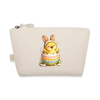 Poussin aux oreilles de lapin dans un œuf de Pâques - Trousse biologique - nature - Devant