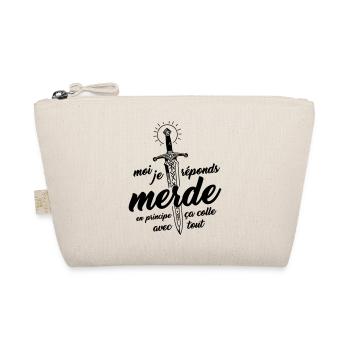 I answer Shit, in principle it fits with everything - Organic Pouch - nature - Front