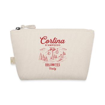 Cortina d'Ampezzo Italy Ski Resort - Vintage Dolom - Bio-Täschchen - Natur - Vorne