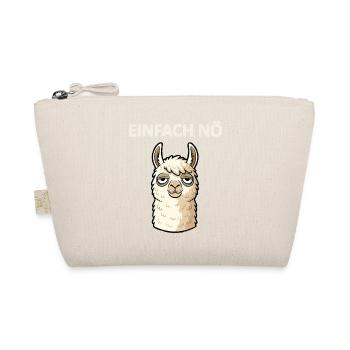 Lama funny saying just nope - Organic Pouch - nature - Front