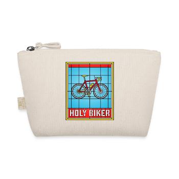 Heiliger Biker Buntglas-Fahrrad - Bio-Täschchen - Natur - Vorne