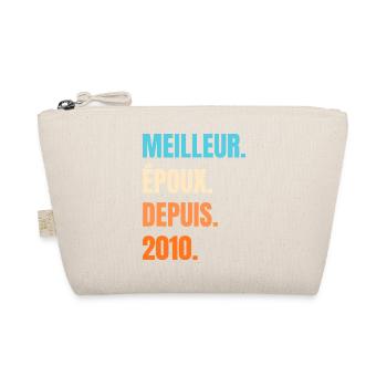 Best Husband Since 2010 Gift Husband - Organic Pouch - nature - Front