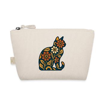 Silhouette de chat fleuri dans la chaleur - Trousse biologique - nature - Devant