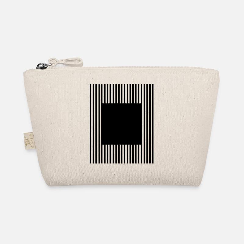 squares and lines design  Organic Pouch