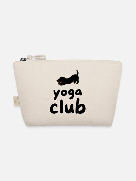 Yoga Club - Dog Pose - Organic Pouch - nature - Front
