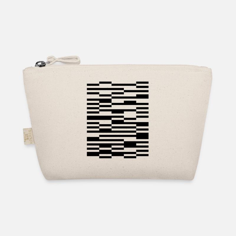 geometric diagonal lines design Organic Pouch