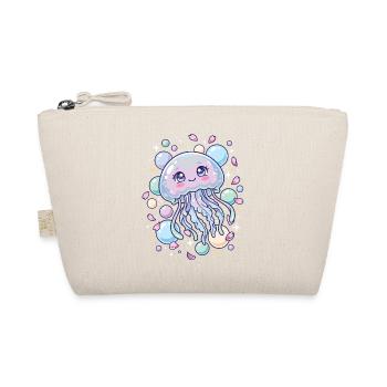 Pastel Kawaii Jellyfish Aesthetic - Organic Pouch - nature - Front