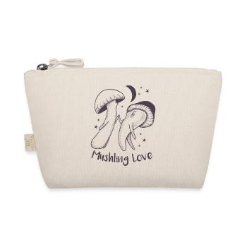 Mushling Love Pilz Herz Nacht - Bio-Täschchen - Natur - Vorne