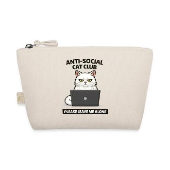 Anti-Social Cat Club: Leave Me Alone - Organic Pouch - nature - Front
