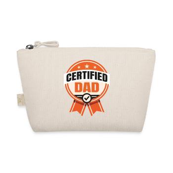 Certified Dad - Funny Father Design - Organic Pouch - nature - Front