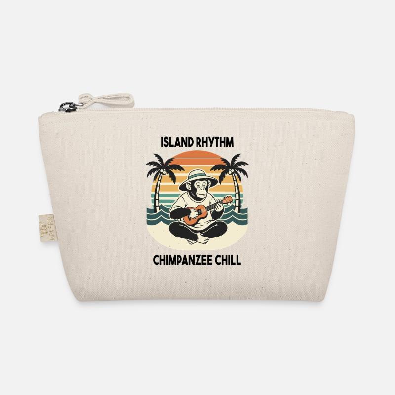 Schimpanse Ukulele Island Rhythm Chill Bio-Täschchen