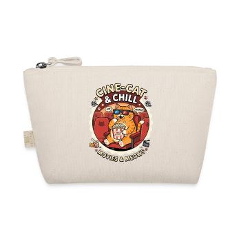 Cine Cat Chill Movies Meows - Organic Pouch - nature - Front