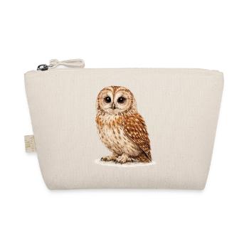 Watercolor Owl Night Forest - Organic Pouch - nature - Front