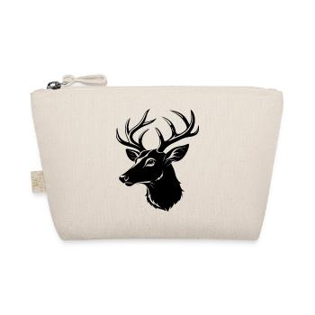 Whitetail Deer Head - Organic Pouch - nature - Front
