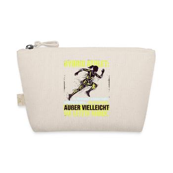 Hybrid Athlet Wettkampf lustiger Spruch - Bio-Täschchen - Natur - Vorne