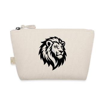 Majestic lion's head – symbol of power - Organic Pouch - nature - Front