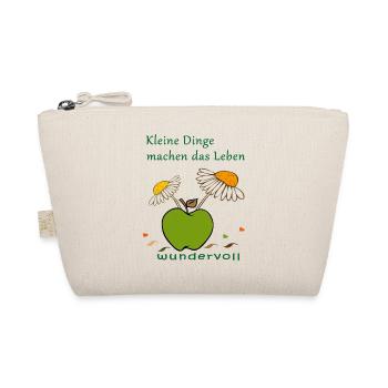 Apfel mit Kamellenblüten - Bio-Täschchen - Natur - Vorne