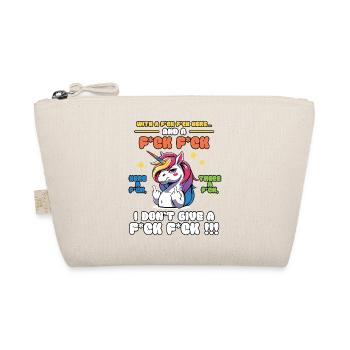 Buntes Einhorn mit frechem Spruch Old Mcdonald - Bio-Täschchen - Natur - Vorne