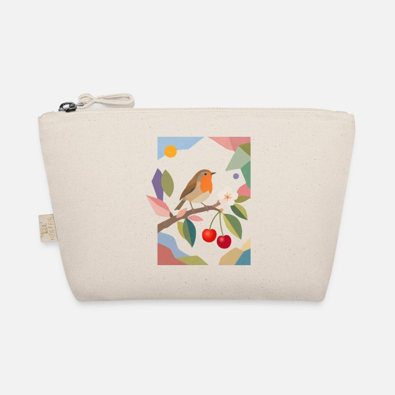 Oiseau rouge-gorge sur branche Cerisier Trousse biologique