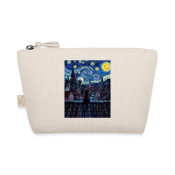 Chat nocturne sur la ville au clair de lune - Trousse biologique - nature - Devant