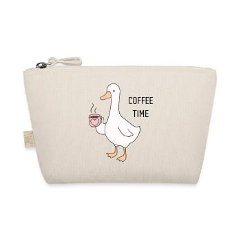 Ducky Coffee Time Cartoon - Organic Pouch - nature - Front