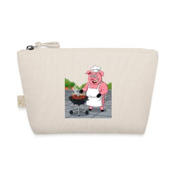 Grilling cozy pig - Organic Pouch - nature - Front