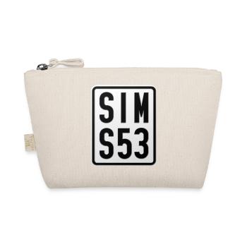 Simson S53 Moped License Plate - Organic Pouch - nature - Front