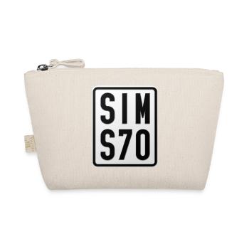 Simson S70 Moped License Plate - Organic Pouch - nature - Front
