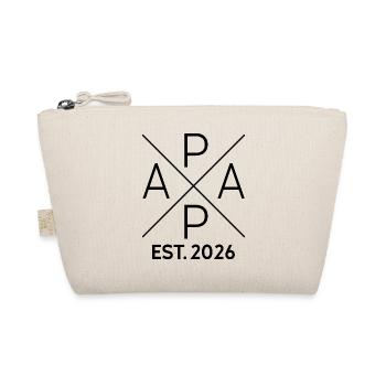 Papa Est 2026 Minimalist Cross Noir - Trousse biologique - nature - Devant