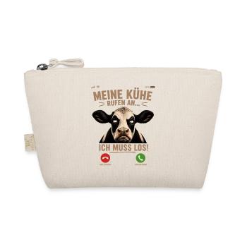 Meine Kühe rufen an Landwirt Geschenkidee Landwirt - Bio-Täschchen - Natur - Vorne