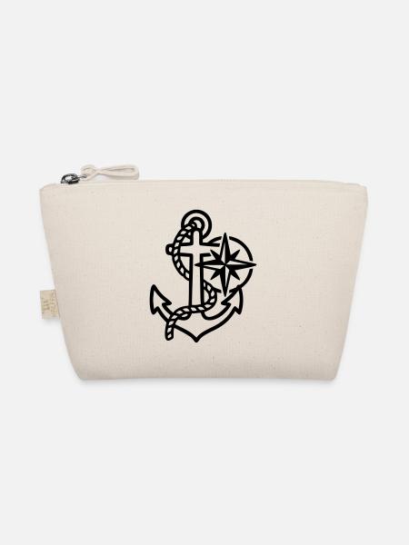 Anchor Wind Rose Maritime Logo - Trousse biologique - nature - Devant