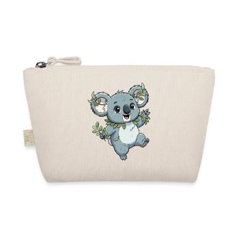 Grüner Koala mit Blattkranz - Bio-Täschchen - Natur - Vorne