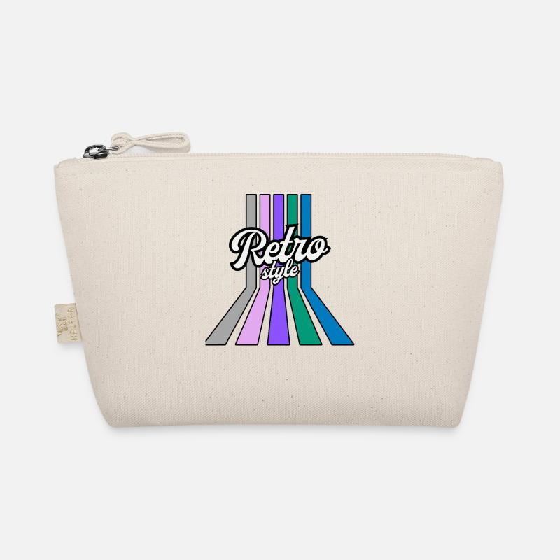 StyleRétro Rayures Multicolores - Trousse biologique - nature