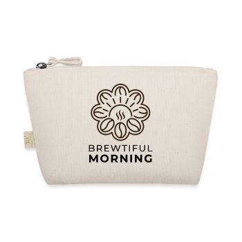 Brewtiful Morning - Kaffee Spruch Bohne Logo - Bio-Täschchen - Natur - Vorne