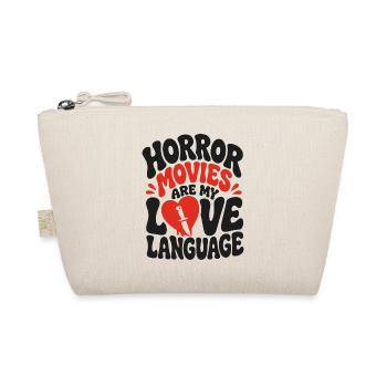 Horror Movies Are My Love Language - Organic Pouch - nature - Front