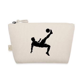 Footballer overhead kick - Organic Pouch - nature - Front