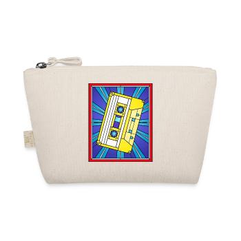 Stained Glass Cassette Tape Illustration - Organic Pouch - nature - Front