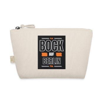 Bock auf Berlin – Retro Typo Shirt - Bio-Täschchen - Natur - Vorne