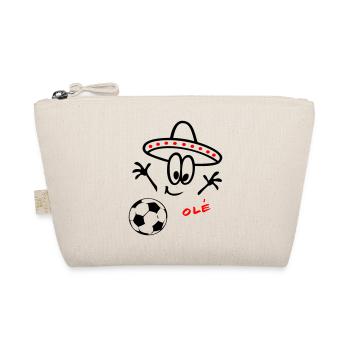 Sombrero Fußball  - Bio-Täschchen - Natur - Vorne