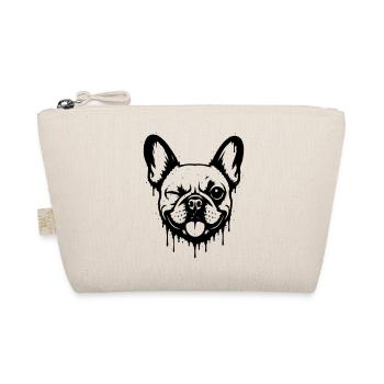 Bouledogue espiègle avec un clin d’œil - Trousse biologique - nature - Devant