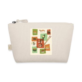 Sushi Mid-Century Pop Art - Organic Pouch - nature - Front