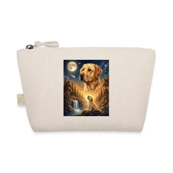 Howling to the Moon Meme Animal Dog Labrador - Organic Pouch - nature - Front