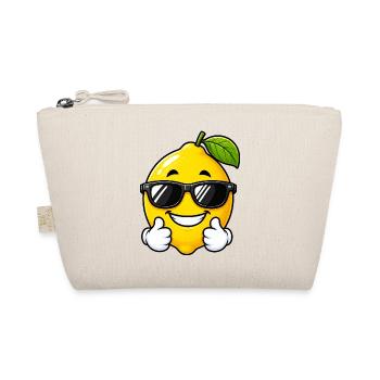 Mignon citron cartoon avec un pouce levé - Trousse biologique - nature - Devant