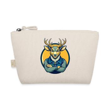 Deer Kawaii Mascot Cartoon Character Clipart Logo - Organic Pouch - nature - Front