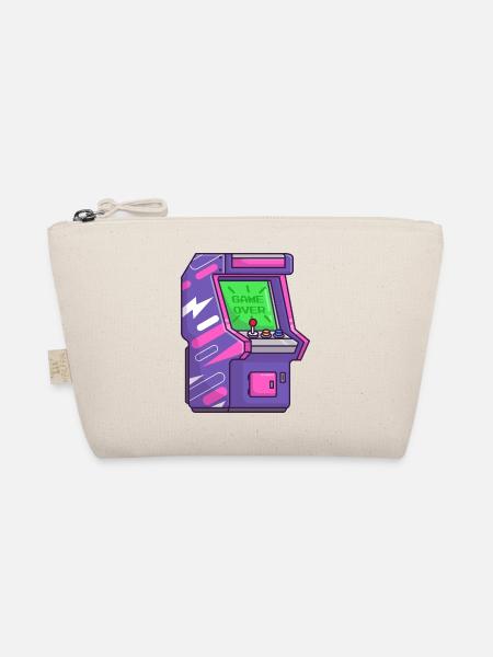 Neon Arcade Game Over - Organic Pouch - nature
