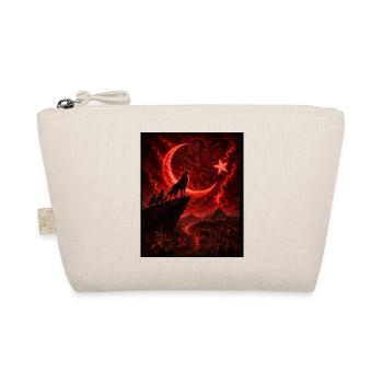 Loup de la lune rouge au-dessus de la cité du feu - Trousse biologique - nature - Devant