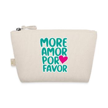 More Cupid Por Favor Heart Design - Organic Pouch - nature - Front