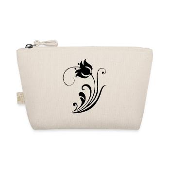 Strange Black Flower - Organic Pouch - nature - Front